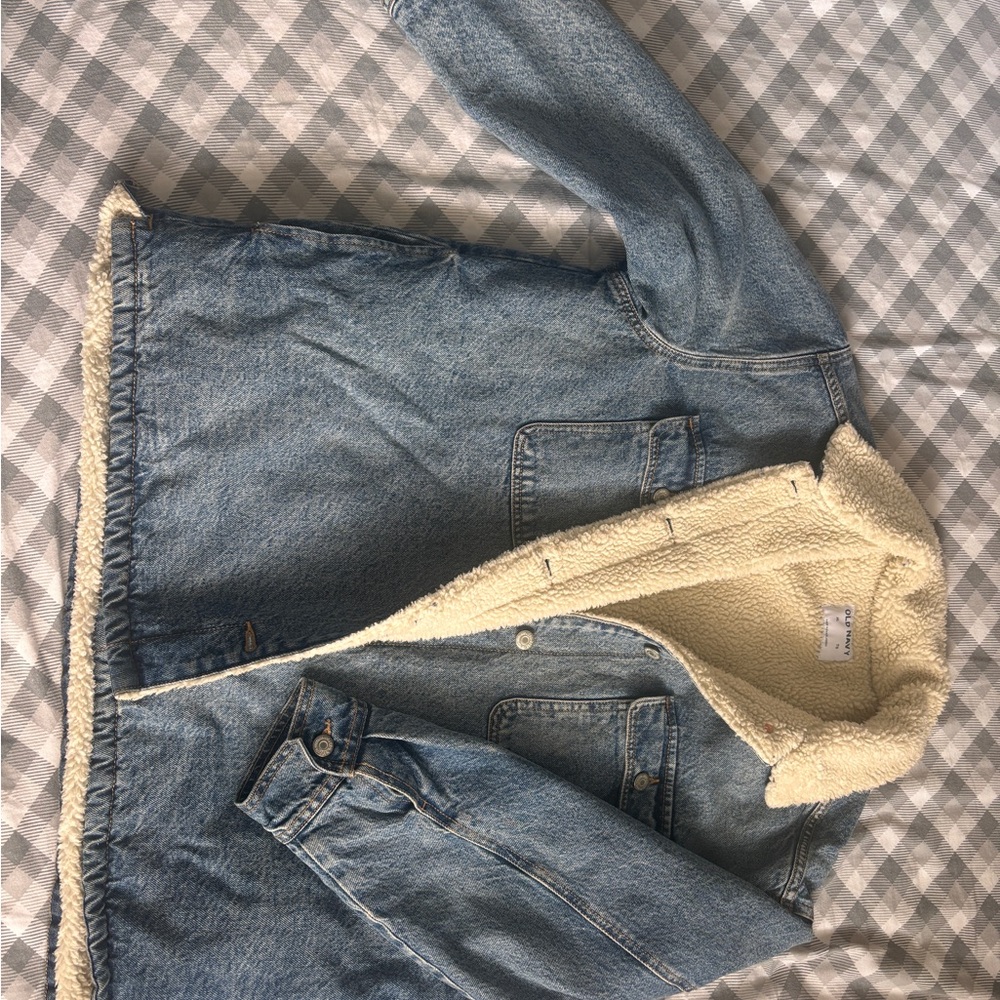 Denim Jacket with Sherpa Lining